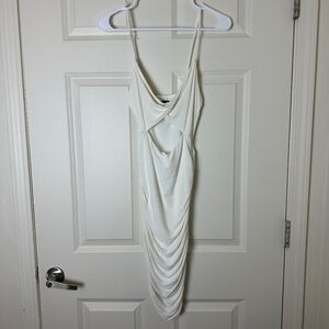21 Saints White Sleeveless Cutout Bodycon Dress Women Size S
